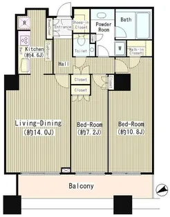 白金タワー【37階】の間取り