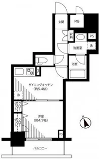 銀座レジデンス伍番館【8階】の間取り