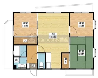 アールグレイ浜田【3階】の間取り