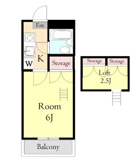 エスポワールASAHI【2階】の間取り