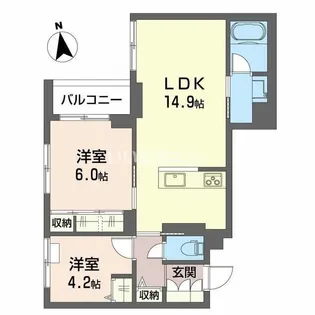 セントリビエ【2階】の間取り