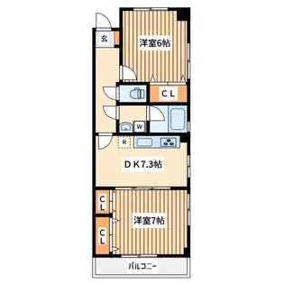 マンションアマギ【3階】の間取り