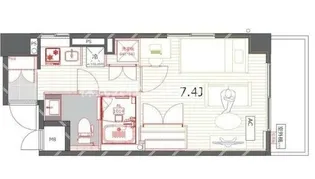 コスモリード大森【8階】の間取り