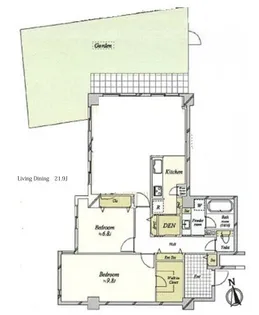 三田グレース【2階】の間取り