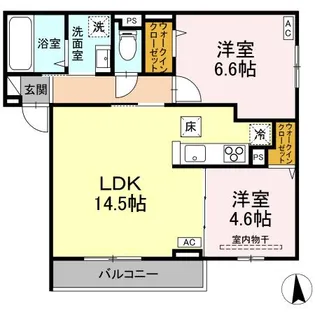 RESUA向中野 A棟【1階】の間取り