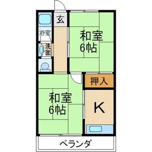 仲マンション【2階】の間取り