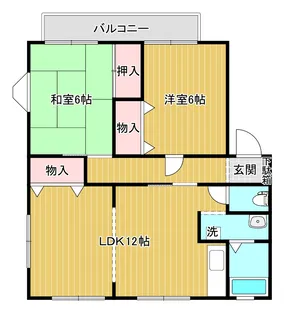 サンビレッジ国見ヶ丘C棟【1階】の間取り