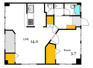 大起ビル【9階】の間取り