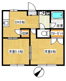 サンクチェリーハイツ【1階】の間取り