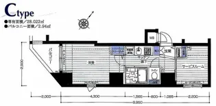 フェニックス横濱関内【6階】の間取り