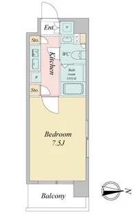 LaSante木場公園【5階】の間取り