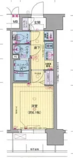 プレサンス大国町ブライス【13階】の間取り