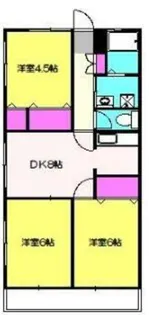 フェリース桐【1階】の間取り
