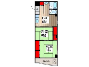 山晃社ビル【6階】の間取り
