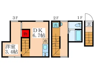 ポンテヴェキオ平和台の間取り