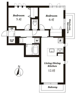 メゾンマスト あすと長町【3階】の間取り