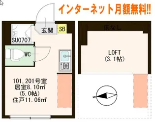 エクラール【1階】の間取り