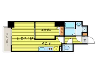PRIME URBAN 札幌医大前【14階】の間取り