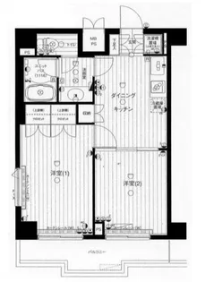 ルーブル中野沼袋【7階】の間取り