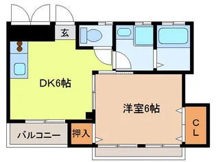 K・R MIYOUJI【2階】の間取り
