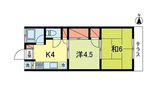 コーポラス永福A【1階】の間取り