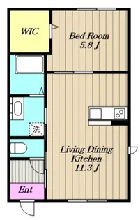永寿パレスA【1階】の間取り