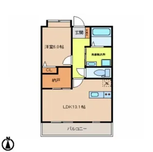 パルコート【2階】の間取り
