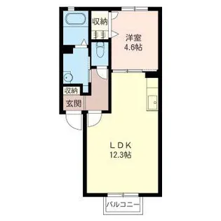 クレシェンテC【2階】の間取り