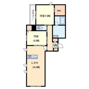 ヴィラケーパ【2階】の間取り