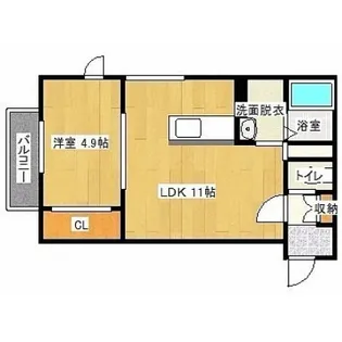 ファイブスター見山【2階】の間取り