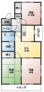 ルミエールB【1階】の間取り