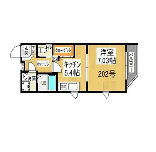 BeRoom池田山【1階】の間取り