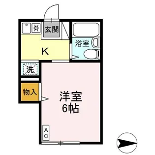 フラットエイト【2階】の間取り