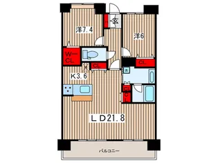 ロイヤルパ-クス豊洲【14階】の間取り