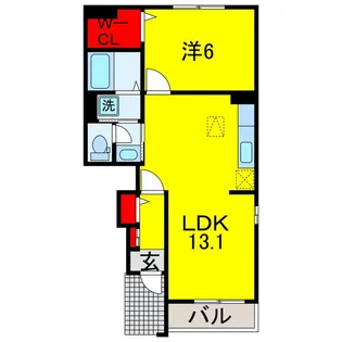 チェリーガーデン【1階】の間取り