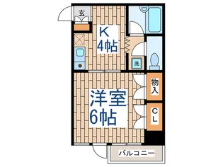 鳩羽ハイム【2階】の間取り