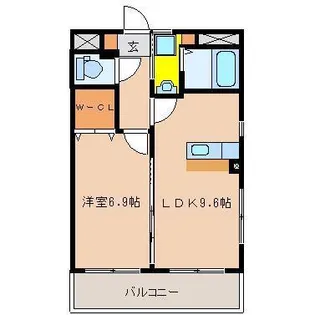 マリベール柳丸【4階】の間取り