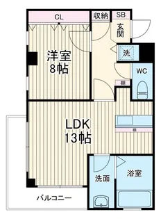 ラフィネ・シャンブル【4階】の間取り