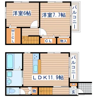 カーサグランデの間取り