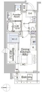 ベルファース蒲田West【12階】の間取り