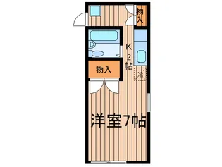 エステ-トピア西調布【1階】の間取り