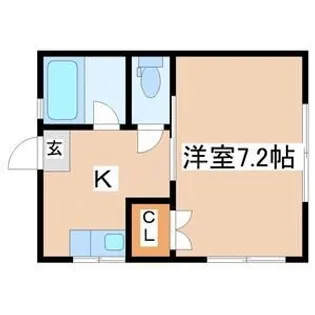 ラレーブ多賀城II【1階】の間取り