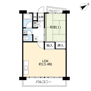 UR港南台かもめ【2階】の間取り