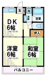 グロリアハイツ 当社管理物件【2階】の間取り