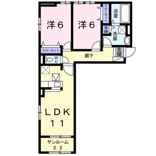 ソフィア【1階】の間取り