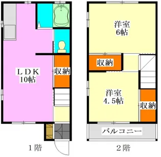 エクセル飯山満A棟の間取り