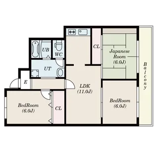 ハイムイワデ【4階】の間取り