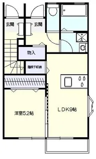 コーラルガーデン西所沢【1階】の間取り