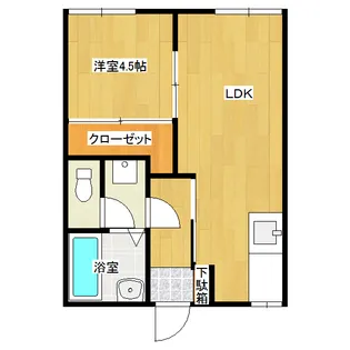 フォーブル博多【1階】の間取り