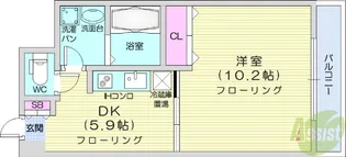 ウエストパーク支倉【8階】の間取り